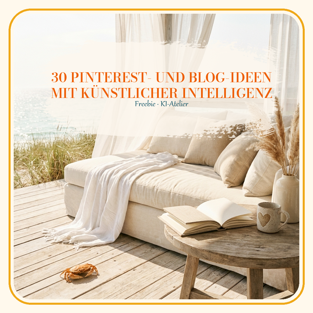 30 Pinterest- und Blog-Ideen mit künstlicher Intelligenz — Freebie vom KI-Atelier